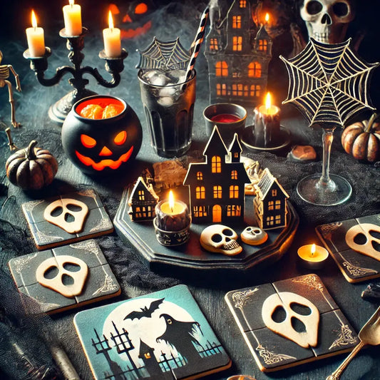 Cómo-hacer-una-mesa-divertida-con-posavasos-de-temáticas-de-Halloween - Tri-Di Store