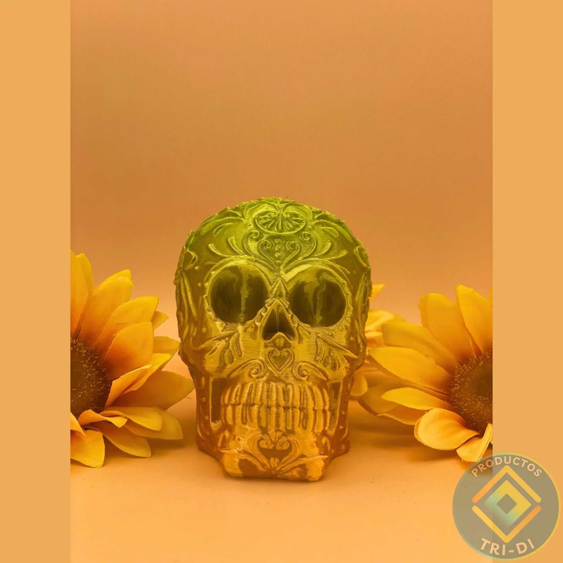 Calavera con diseño para Halloween - Tri-Di Store