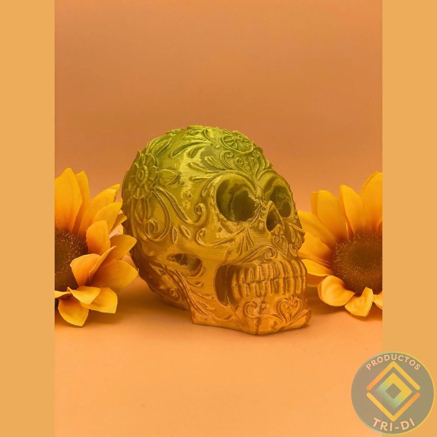 Calavera con diseño para Halloween - Tri-Di Store