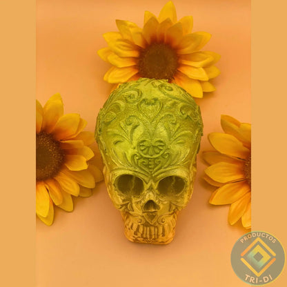 Calavera con diseño para Halloween - Tri-Di Store