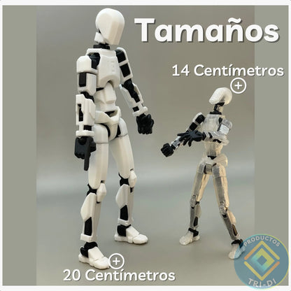 Muñecos Articulados Dummy 13 (14 o 20 cms.) + Set de armas básico: Imagina y Crea sin Límites 